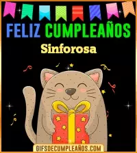 GIF Feliz Cumpleaños Sinforosa
